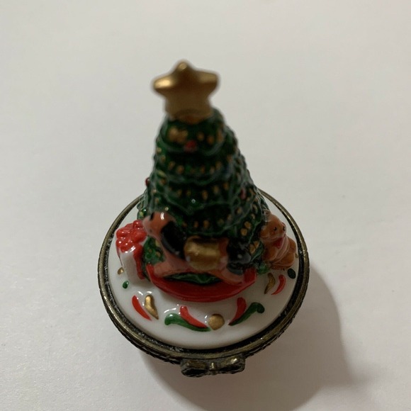 Trinket Boxes Collectible Small - Christmas Tree Collectible Decor Trinket Box - Picture 3 of 8